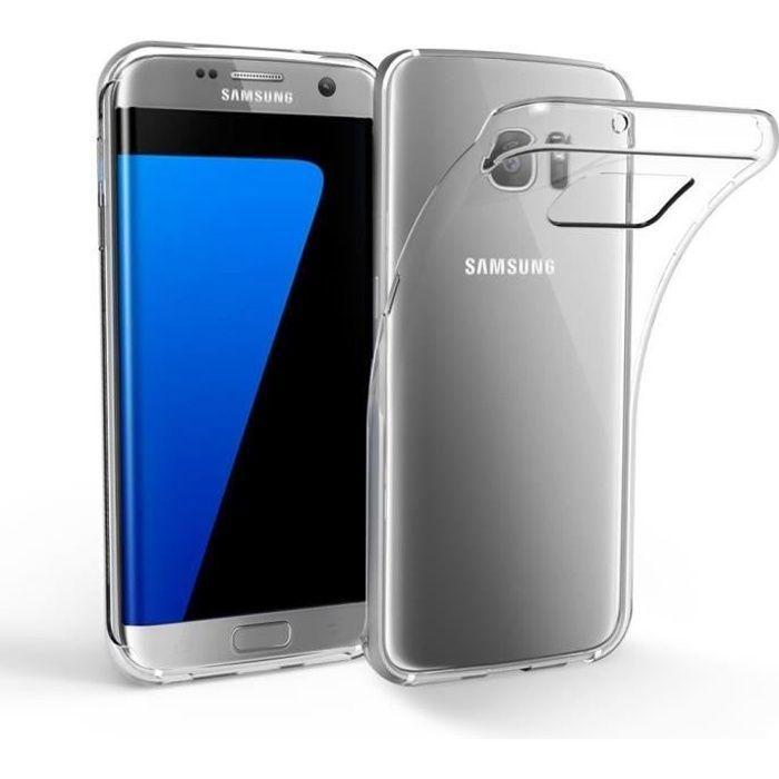 Coque - Phonillico® - SAMSUNG GALAXY S7 EDGE - Silicone Souple - Ultra Fine - Transparent