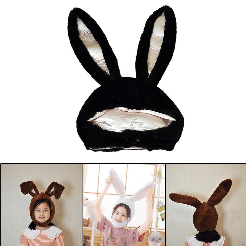 Bunny Ears Present Props Gift Headdress Head Warmer for Selfie Photography Cosplay Party Girls