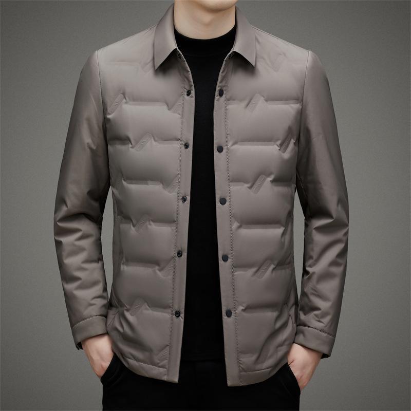High-Quality Men's Down Jacket - Lightweight Lapel Design for Autumn & Winter