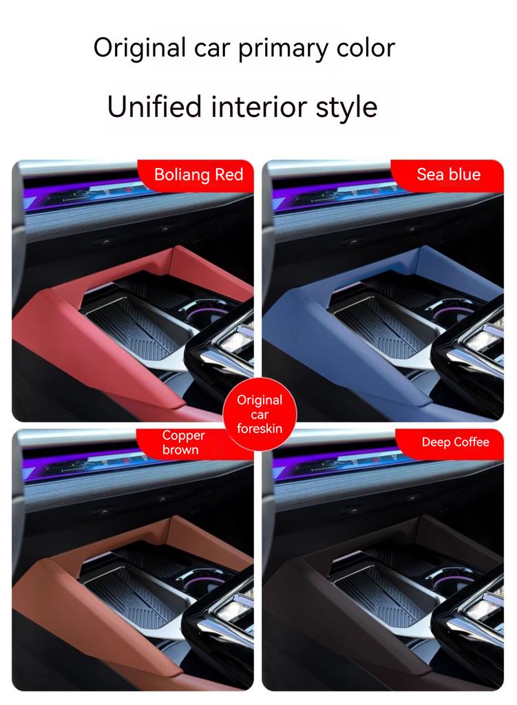 ABS Vaganza leather Central Control Gear Side Decorative Strips For BMW 5 Series G60 2025-2025 styles Car Interior Accessories