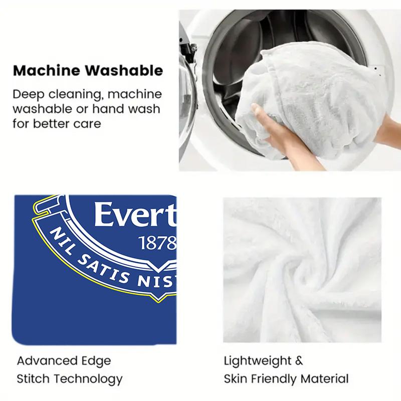 Everton Muster Flaneldecke Hohe Qualität Für Alle Jahreszeiten Wärme und Komfort Perfekt für Weihnachtsgeschenke.
