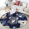 Koala Pattern Round rug,Carpet Rug for Living Room Bedroom  Playroom ,Non-slip Floor Mat,Holiday Gifts and Birthday Gifts.