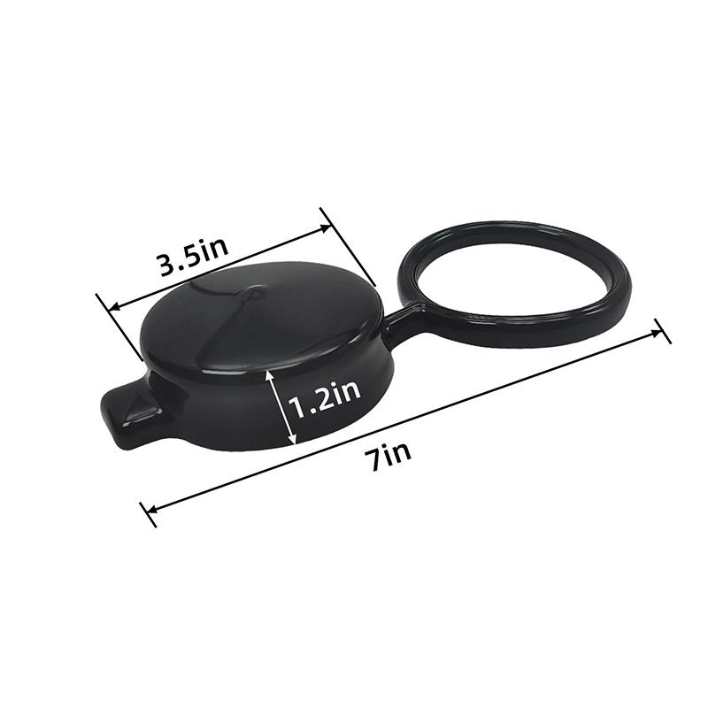 1Pcs Capless Gas Cap Cover Tethered 2.375inch ID Capless Gas Cap Dirt Water & Dust Cover Compatible With GMC &Cadillac