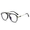 Women Retro Anti Blue Light Computer Glasses Designer Vintage Men Half Frames Eyeglasses Trendy Office Accessory