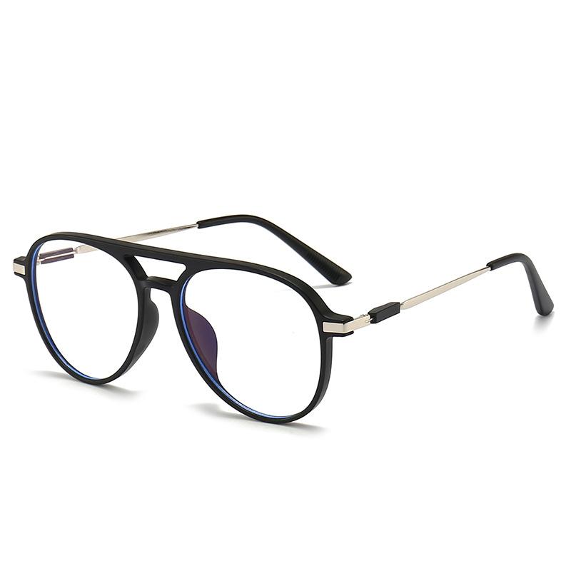 Women Retro Anti Blue Light Computer Glasses Designer Vintage Men Half Frames Eyeglasses Trendy Office Accessory