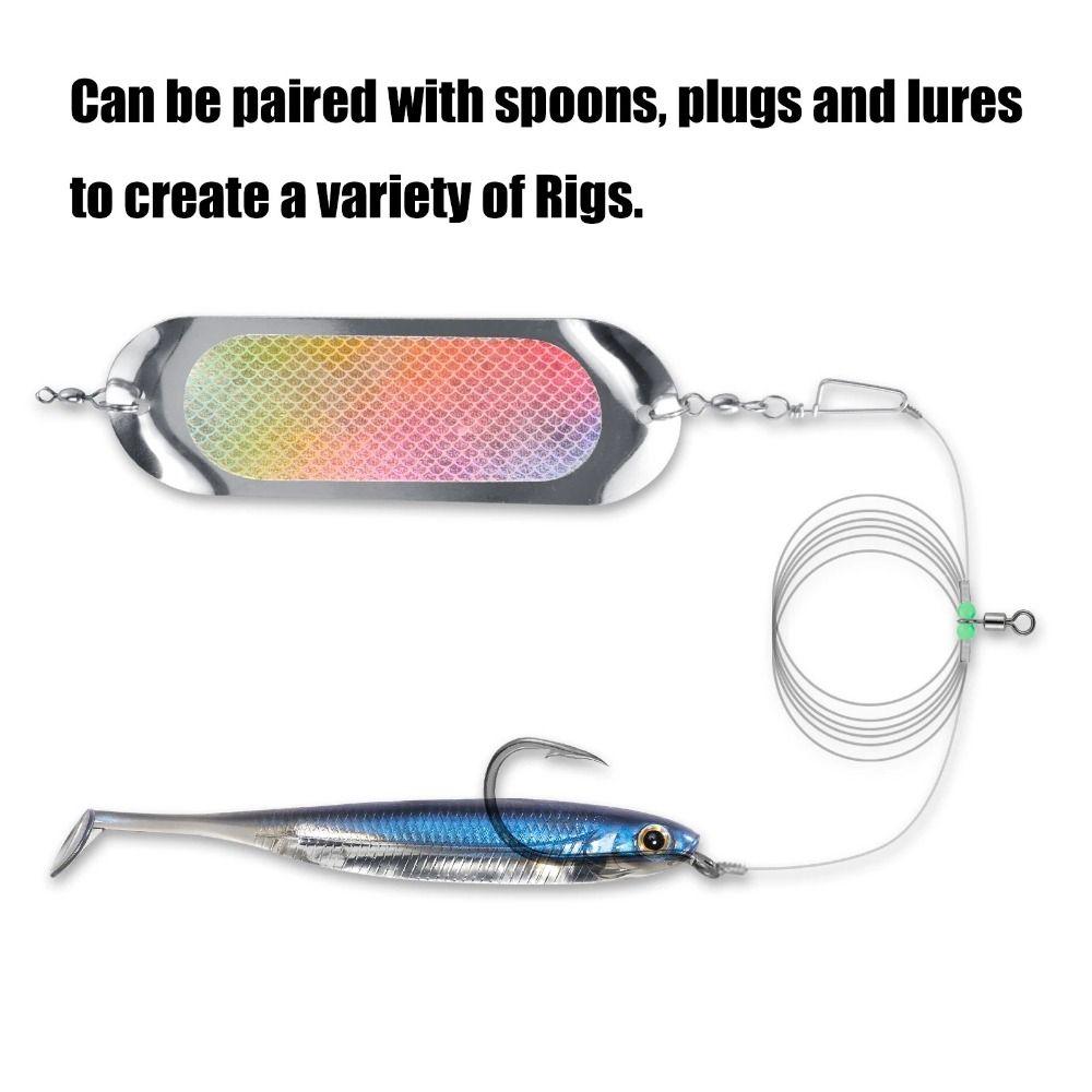 Reflective Fishing Trolling Flasher Glow Flasher Fly Trolling Lure Fishing Lures Flasher Trout