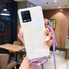 Crossbody Lanyard TPU Phone Case For Honor 600 Lite Transparent Shockproof Soft Silicone Back Cover For Honor 600 Lite