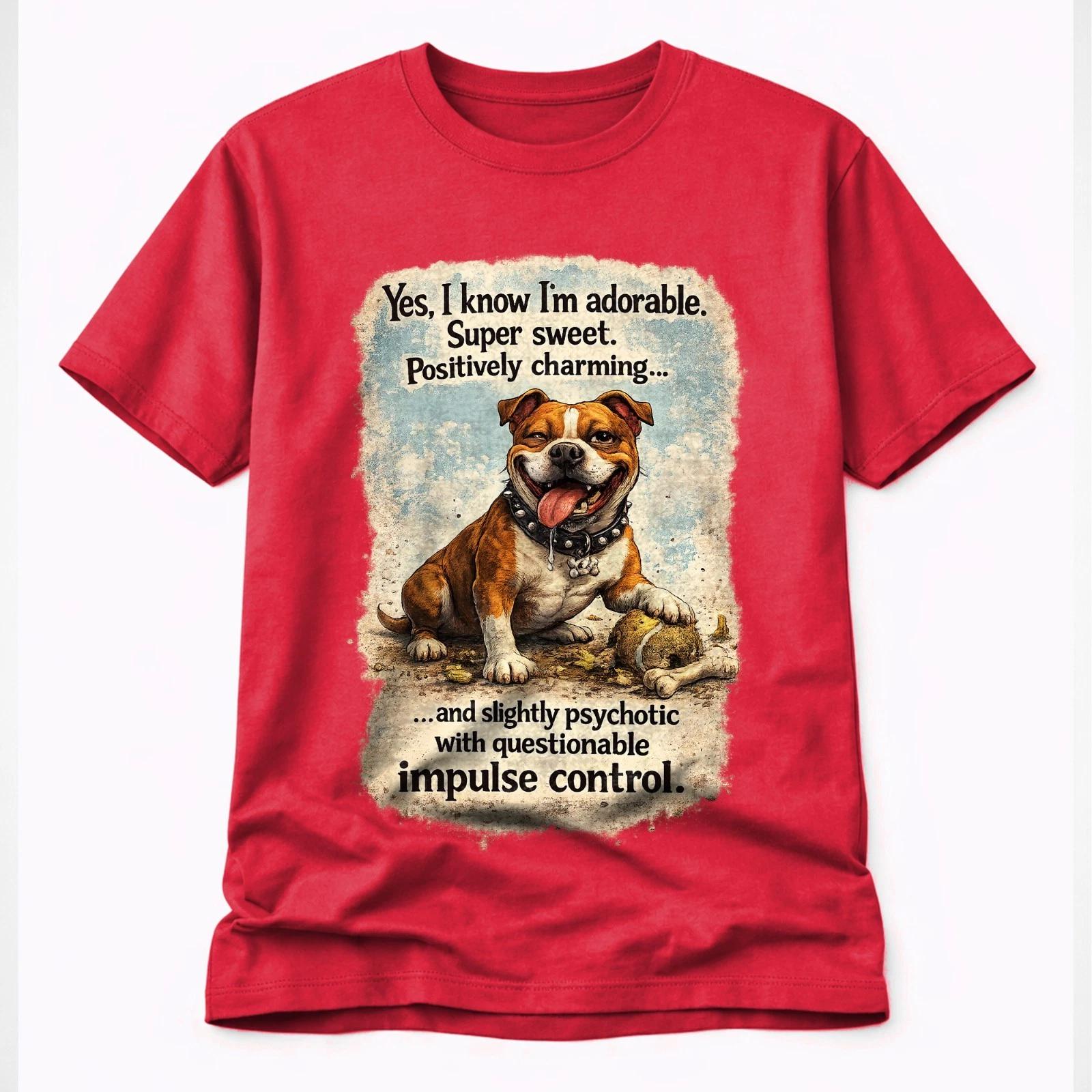 Funny Dog T-Shirt Sarcastic Dog Lover Gift Cute Puppy Humor Graphic Tee XS
