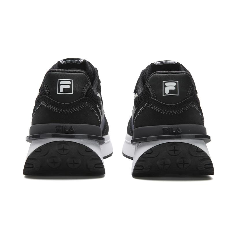 Men's Sneakers FILA Renno Fabric Cushioning Abrasion Resistant Breathable Low top Casual Shoes Men's Black