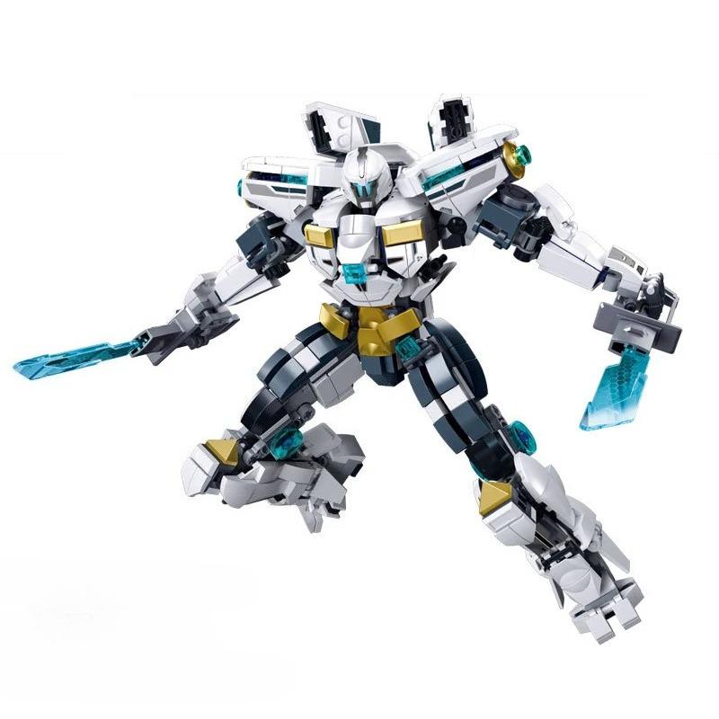 

561pcs Diy White Heavy Mecha Assembly Building Block Model Robot Children s Puzzle Toys for Christmas Gifts No Box