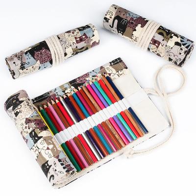 Roll Up Pen Holder Case Storage Pouch Pencilcase Pen Bag Colored Pencil Cases Pencil Wrap