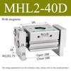 MHL1 Double Acting Pneumatic Gripper Replacement T Type Parallel Style Air Gripper Cylinder 11D/16D/11D/11D/11D/11D/11D1/16D1