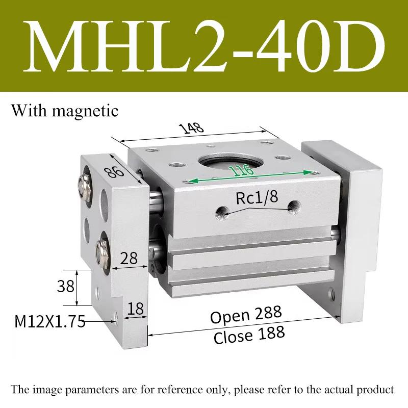 MHL1 Double Acting Pneumatic Gripper Replacement T Type Parallel Style Air Gripper Cylinder 11D/16D/11D/11D/11D/11D/11D1/16D1