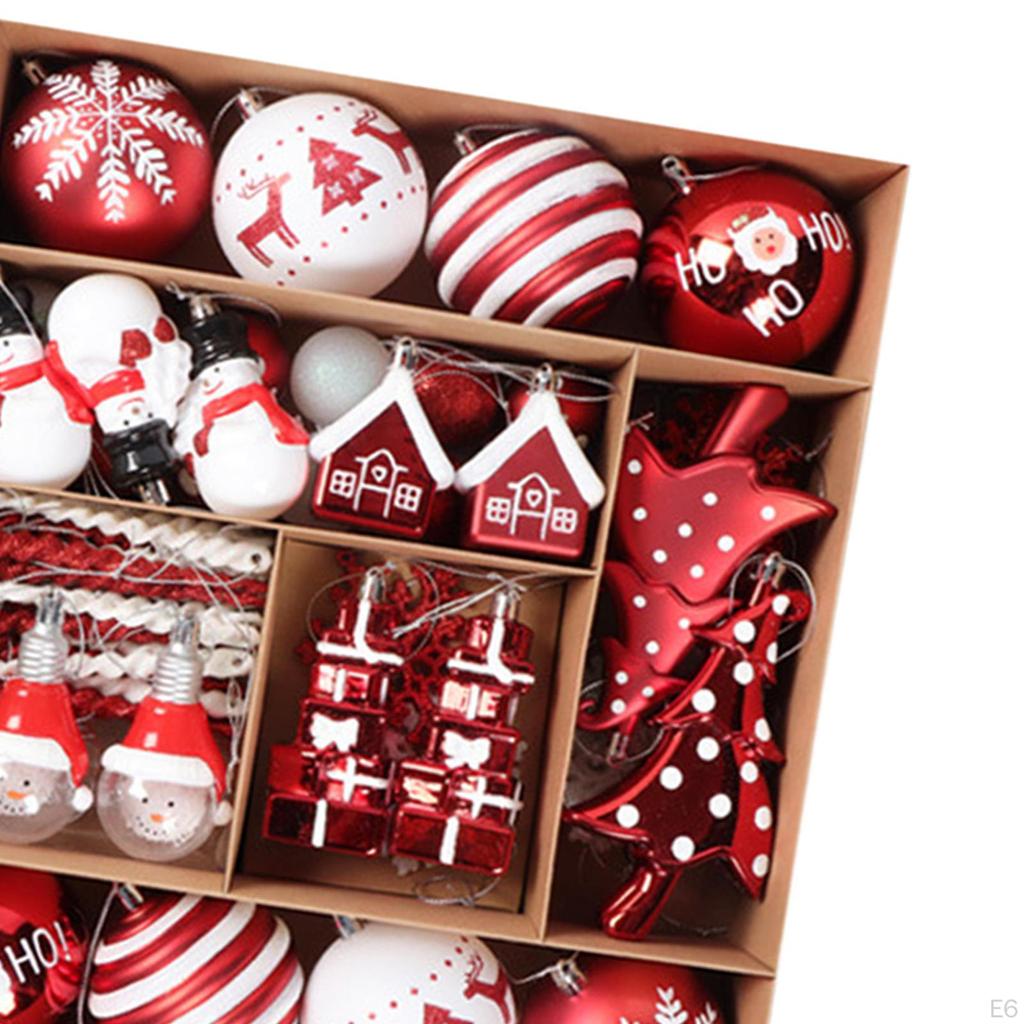 70 Pieces Christmas Ball Ornaments Set Pendant Drops, Tree Hanging Ornaments, Xmas