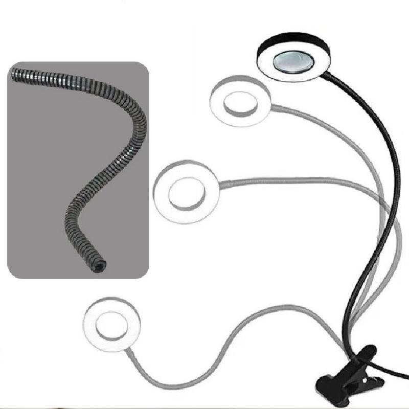 Vergrößerungsleuchte mit einstellbarem LED-Licht 3 Farbtypen 10 Helligkeitsstufen Flexibler Hals zum Lesen Basteln Nägel