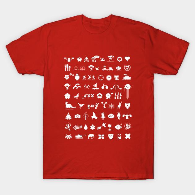

Unisex Fashion TShirt Everything Icon Print TShirt Plus Size S-5XL T-Shirt 100%Cotton Tops O Neck Short Sleeve Tees 3XL красный