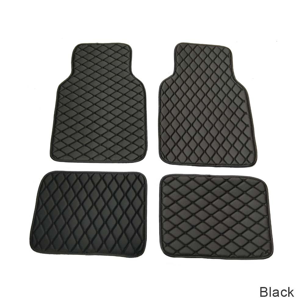 

4 шт. Универсальные автомобильные коврики, коврики, водонепроницаемые, грязные коврики для всех автомобилей чёрный