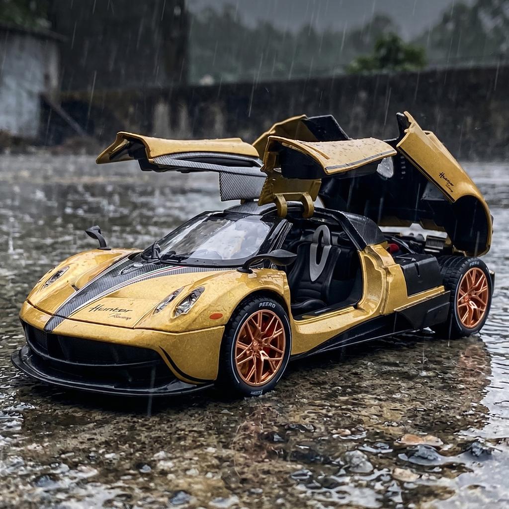 AAZL1 1:22 Pagani Huayra Dinastia Hypercar Alloy Metal Diecast Model Car Home Decoration & Computer Desktop Ornaments Holiday Present
