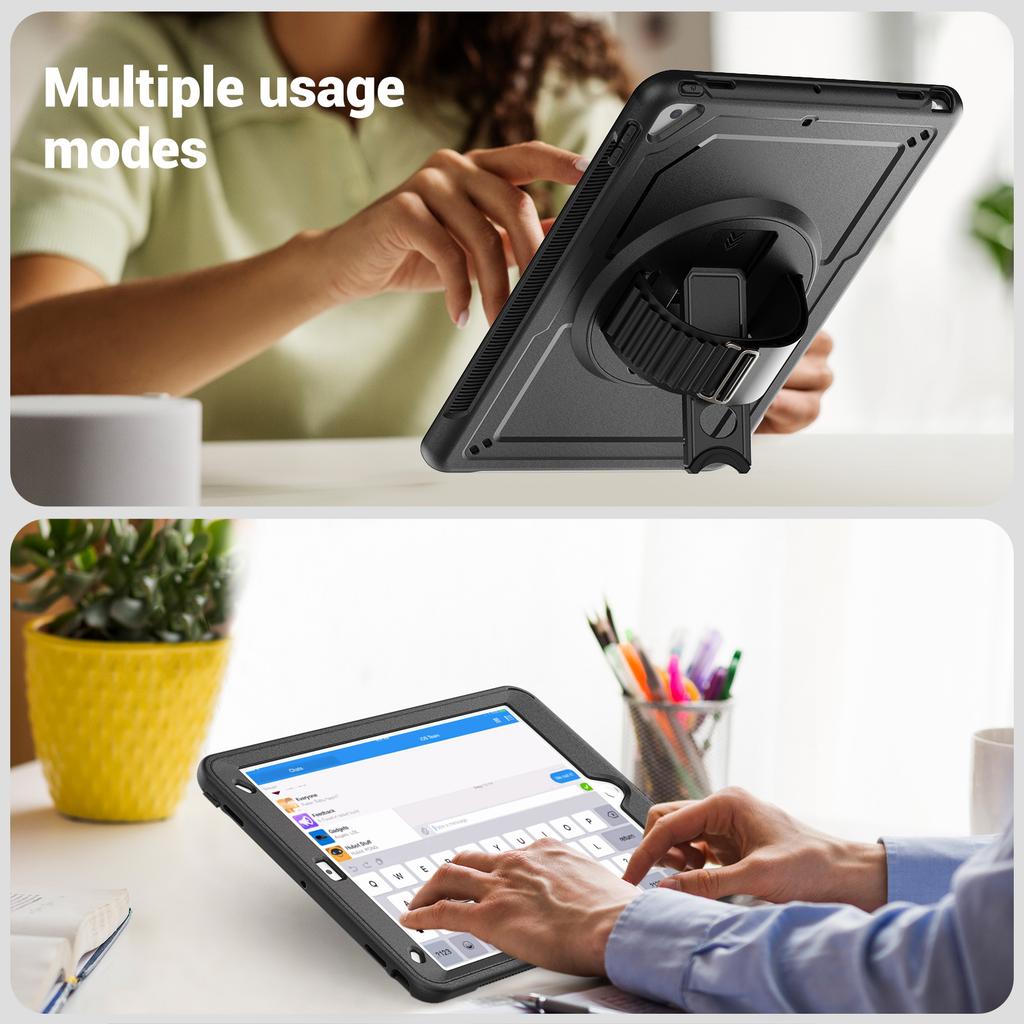 For iPad 10.2 (2019)/(2020)/(2021)/iPad Pro 10.5-inch (2017)/iPad Air 10.5 inch (2019) Case Hand Strap Tablet Cover