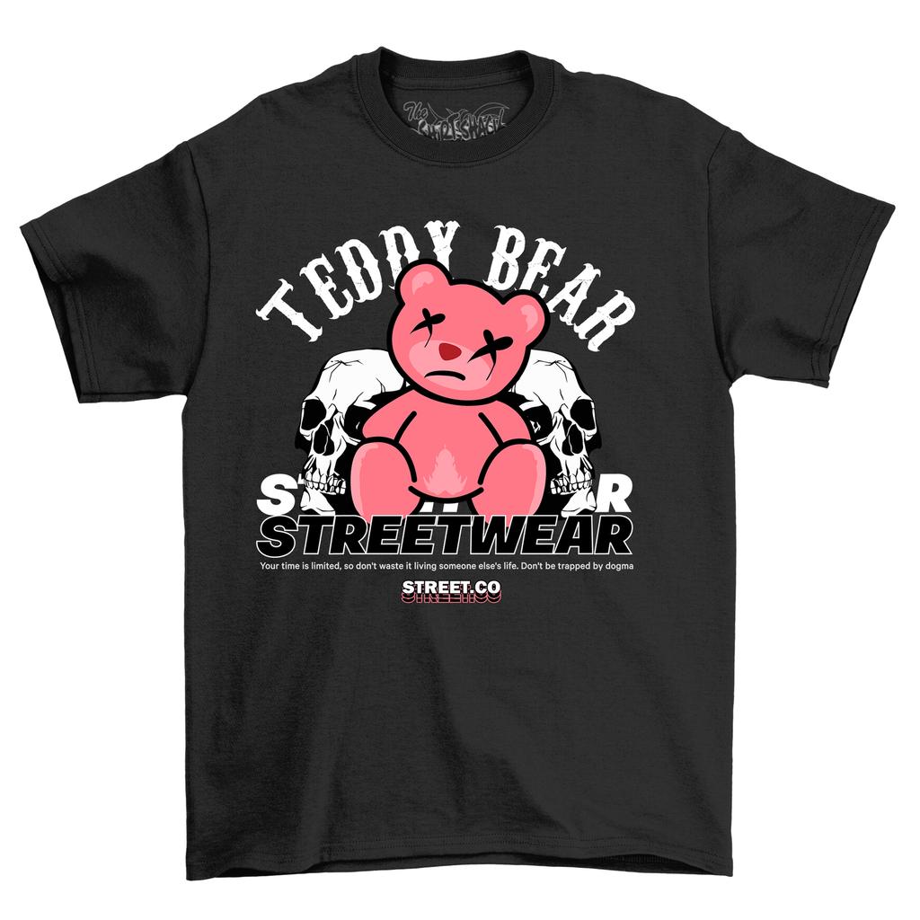 BEARSTREET2-15 Teddy Bear T-shirt & Huggable Unisex Cotton Tee with B