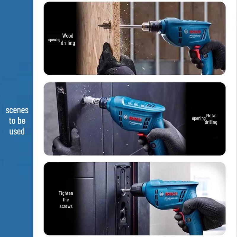 Bosch GBM400 Electric Drill & Screwdriver Kit CN plug (adapter included)