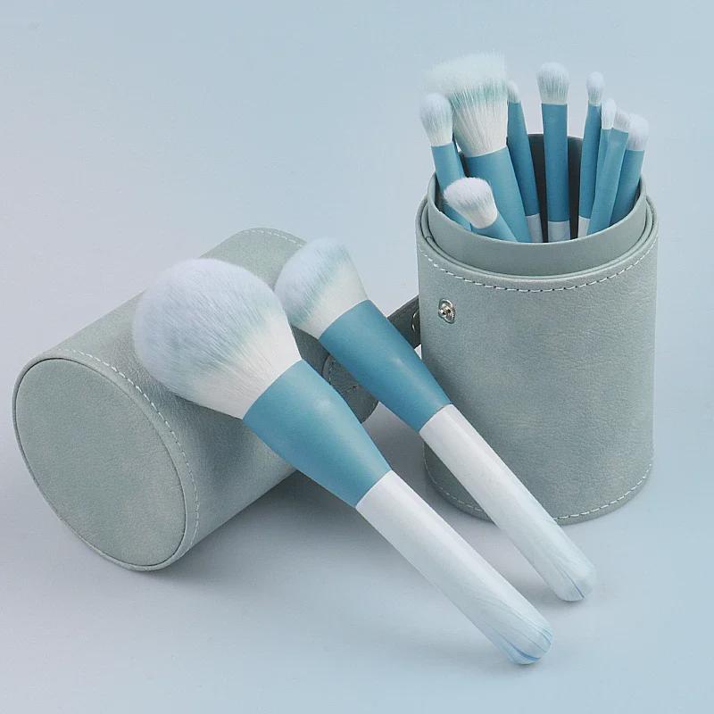 Portable Dustproof Makeup Brush and Pencil Storage Tube with Cover