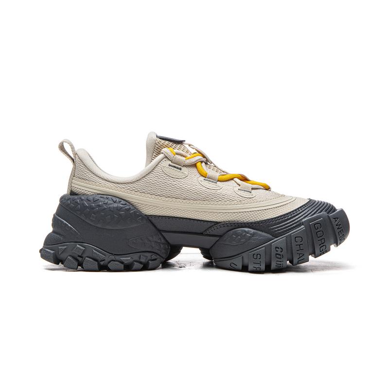 Li Ning Outdoor CF Tracing, Waldumgebung Outdoor Wanderschuhe Damen Hafergrau/Ebenholzschwarz AHCW028-3