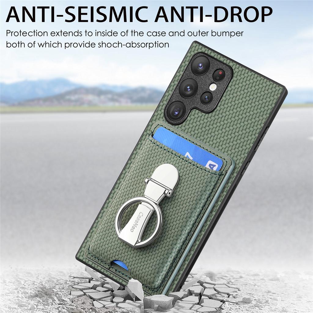 Geldbörse Kartenfach Tasche Hülle für Samsung Galaxy S23 Ultra S22 S21 Plus S20 FE A14 A54 A34 A53 A12 A23 Faltbare Hülle mit Ringhalter