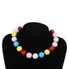 Acrylic Chunky Beads Necklace Statement Bubblegum Necklace Dress Up Jewelry
