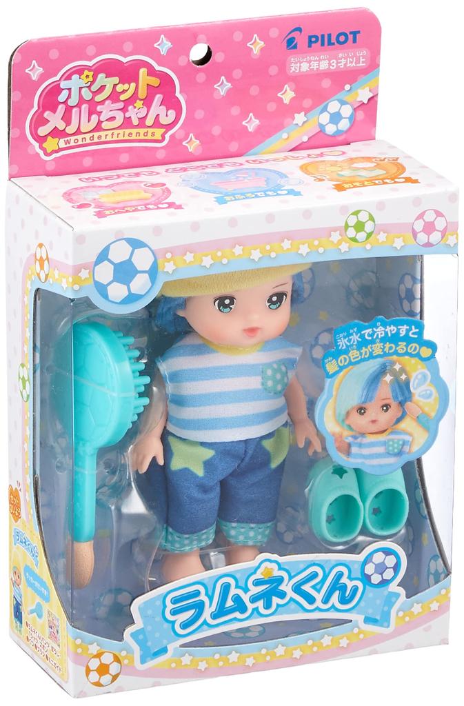 Pilot Pocket Doll ages 3 and up Mel-chan Ramune-kun,