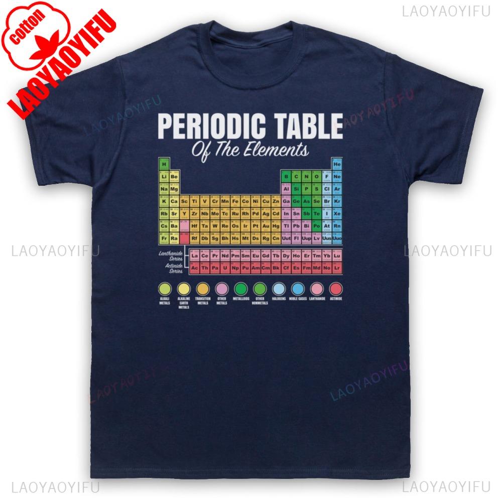Periodic Table Of EleUnisexts Geek Science Chemistry Unisex Unisex TShirt Aesthetic Clothes New Arrival Harajuku Clothes Unisex Clothing