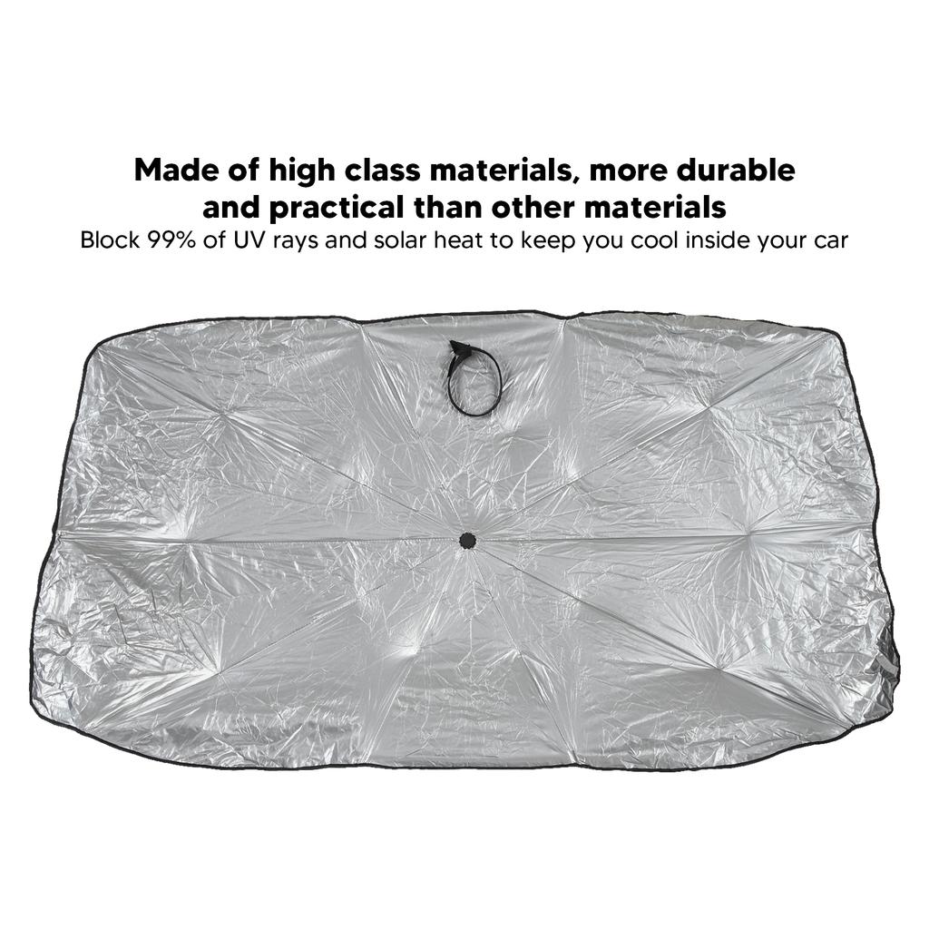 Car Windshield Sun Shade Umbrella UV Protection Anti Slip Heat Resistant Front Windshield Sunshade Umbrella for SUVs MPVs