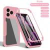 For iPhone 17 16 15 14 Pro Max Transparent Anti Shock Anti Fall 360 Fully Wrapped PhoneCase for iPhone 16 15 14 Plus 16E 17E Air
