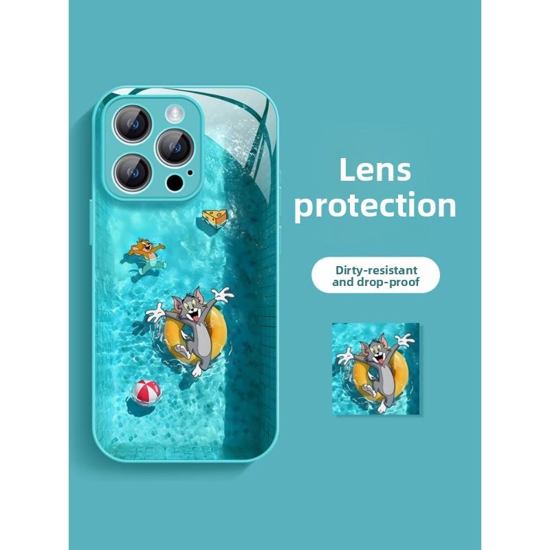 Tom and Jerry SpongeBob SquarePants Apple 17 Pro Max Phone Case iPhone Air Liquid Glass 16 Full Coverage Case