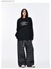 Women's Retro Double-Waist Wide-Leg Pants, High-Waisted Loose Fit, Spring/Autumn 2025 Collection