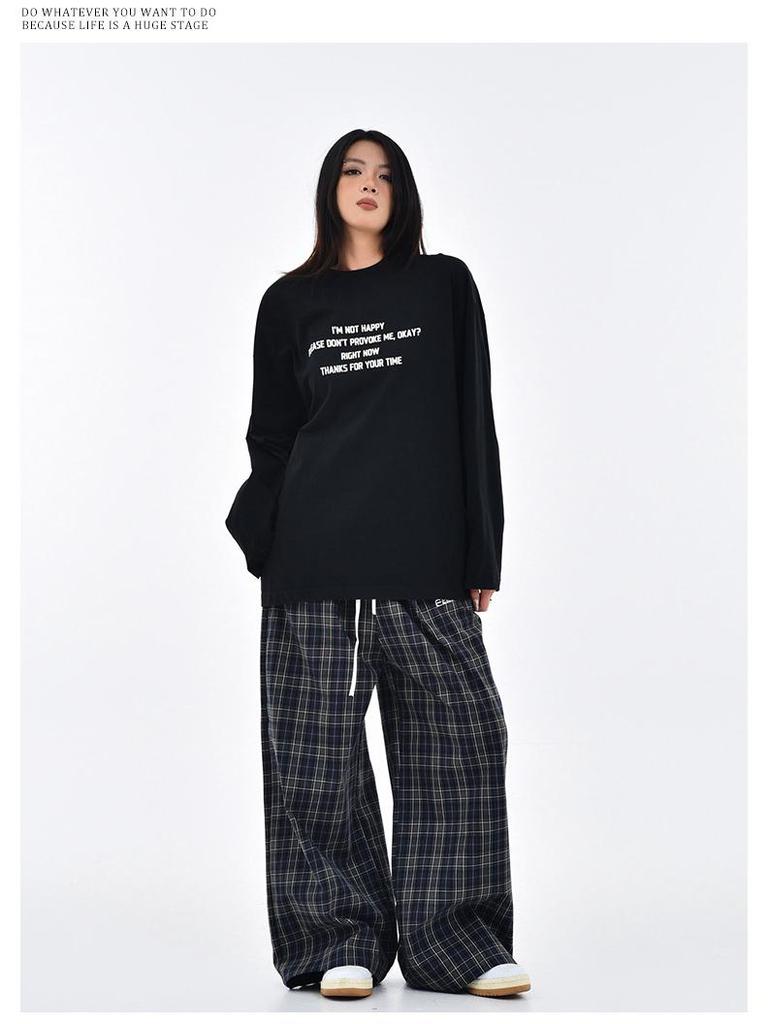 Women's Retro Double-Waist Wide-Leg Pants, High-Waisted Loose Fit, Spring/Autumn 2025 Collection