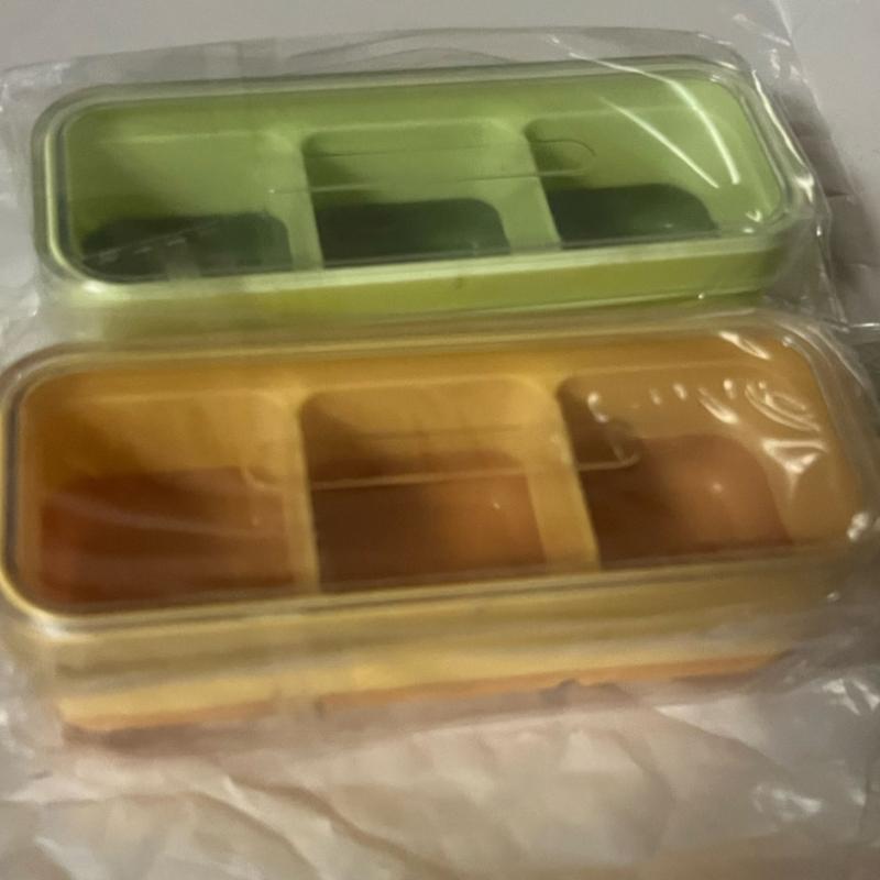 New 3-grid Ice Tray Making Mold for Household Ice Tray Reusable Ice Maker Storage Box with Lid Frozen Cubes