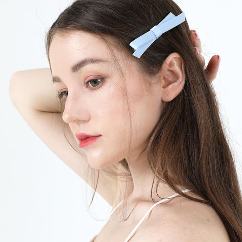 CATTLINE Lovely Ribbon Hair Pin (Blue)