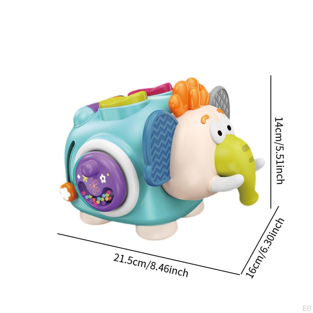 Montessori Sensory Toy Busy Cube for Kids 13 Year Old Boy Girl Toddlers 12.5x9.5x8.5cm