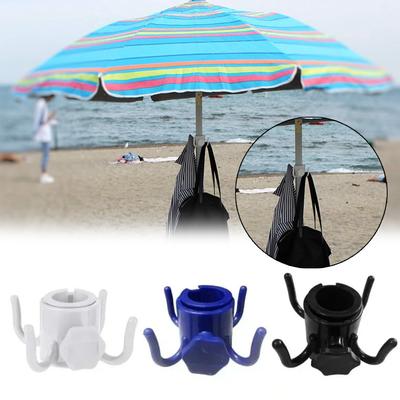 Haczyki Wieszak na Parasol Plażowy Zewnętrzny Uchwyt do Przechowywania Parasola Słonecznego Parasol Ogrodowy Kempingowy Baldachim Hak na Maszt Hak Namiotowy Klips Uchwyt