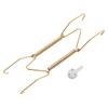 Multifunction 20 Pieces 6 Inch Invisible Plate Hangers Wall Plate Hangers Brass Wire Plate Holders With 20 Pieces Wall Hooks
