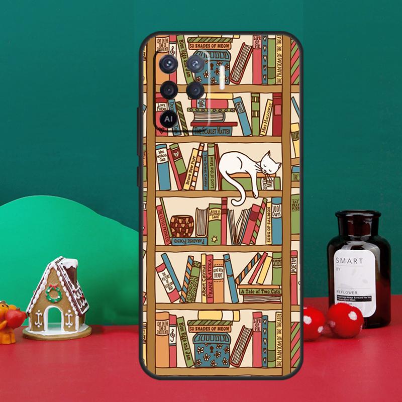 Read Books illustration Case For Oppo A16 A76 A96 A17 A60 A40 A80 A98 A58 A78 A18 A38 A57 A74 A54 A94 A15 A5 A6 Pro