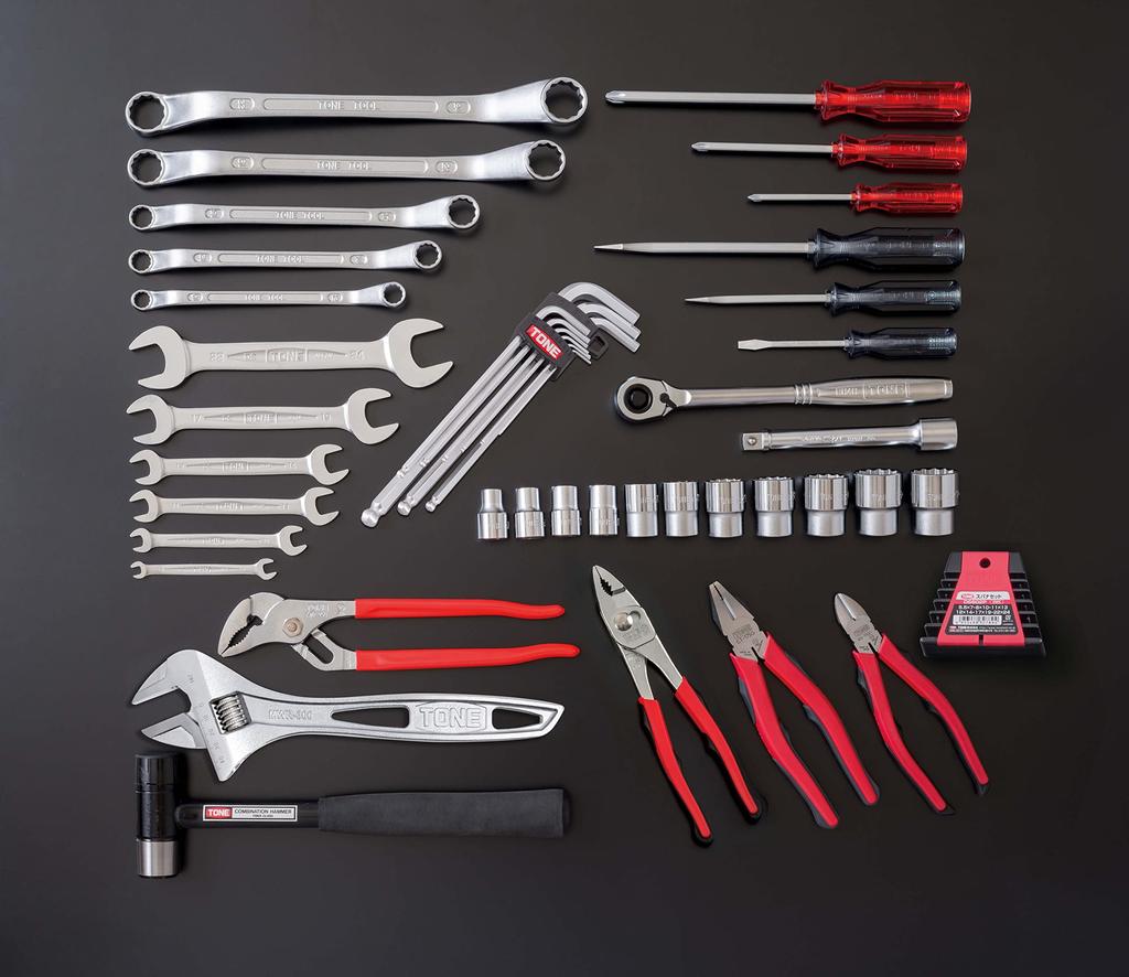 TONE Werkzeugsatz 700S Drive Red Inhalt 46 Artikel 12,7mm (1/2 ")