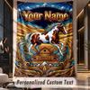 Horse (82) Theme Custom Tapestry Personalized Custom Name Text Wall Hanging Tapestry Home Decor Background Cloth