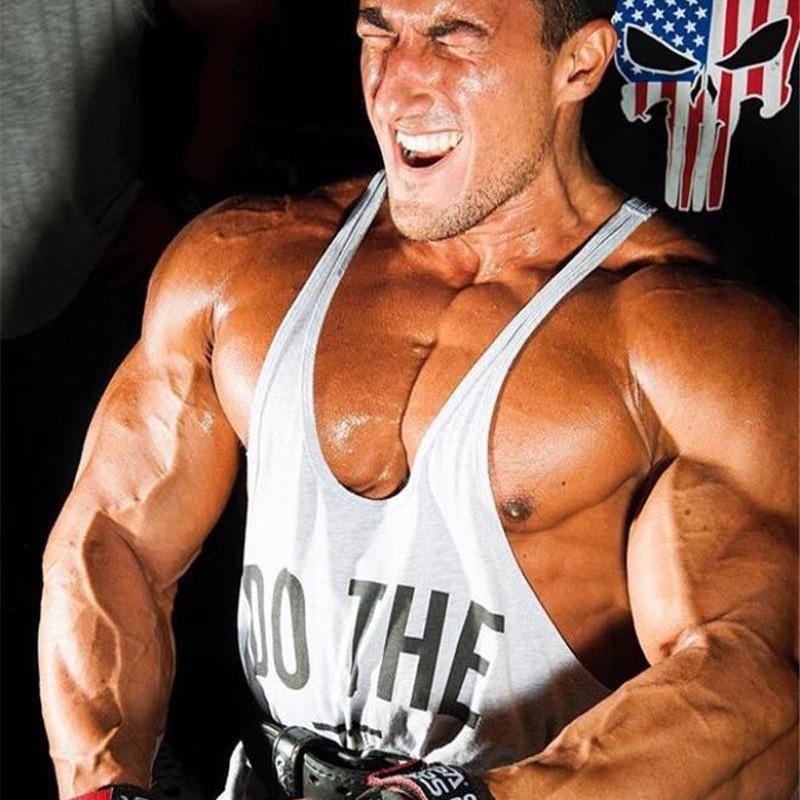 Men's European American Fitness Y-Back Sleeveless Training Vest