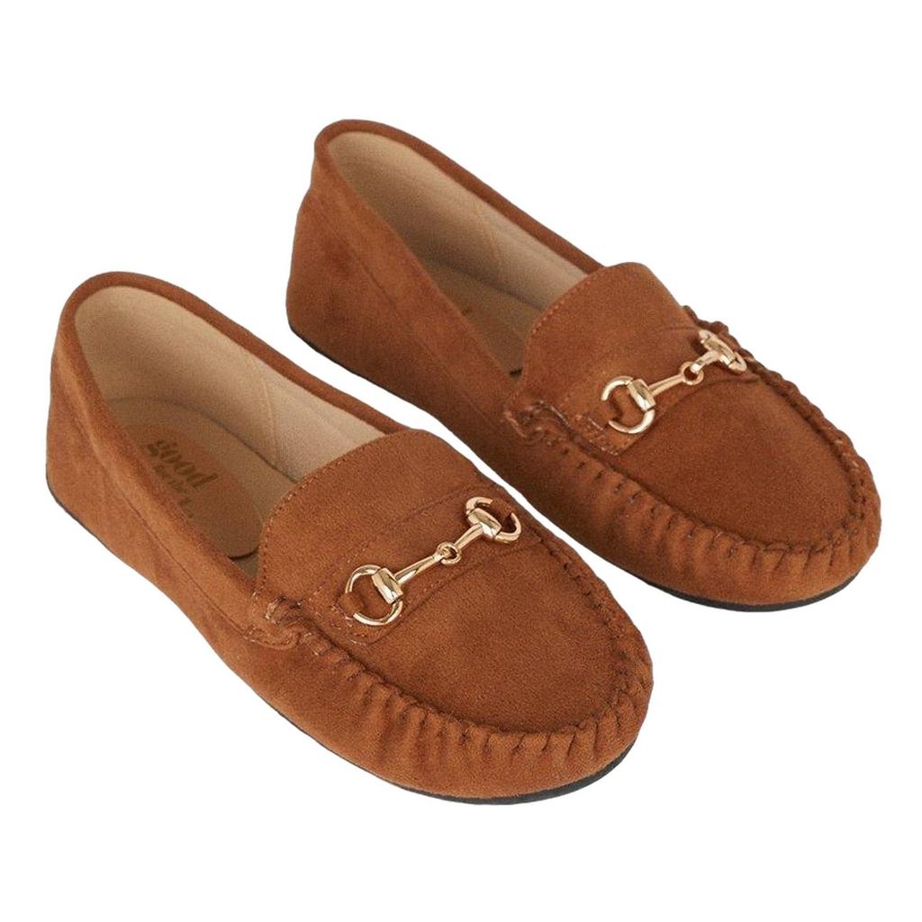 Good For The Sole Womens/Ladies Nina Snaffle Detail Wide Loafers