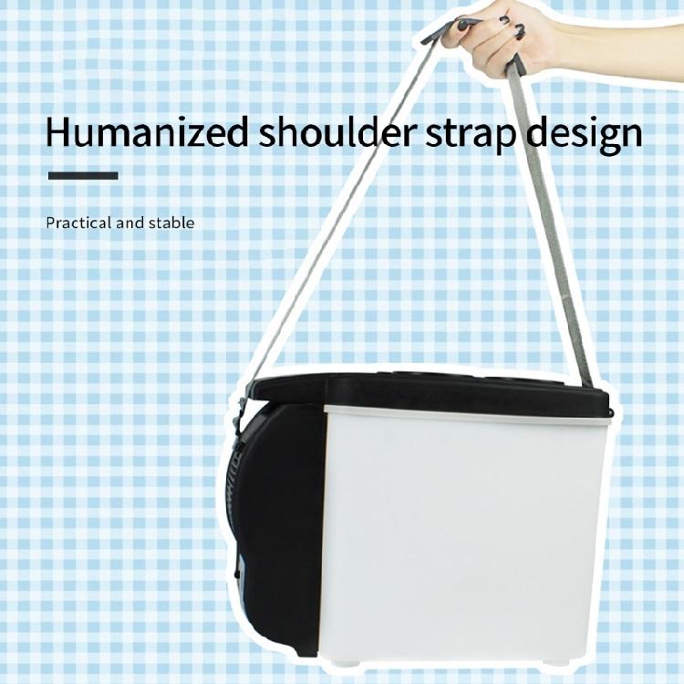 Mini Car Freshness 12V 6L Capacity Compact Size ABS Refrigerator Quiet Operation Portable Freezer Ideal for Travel Campi