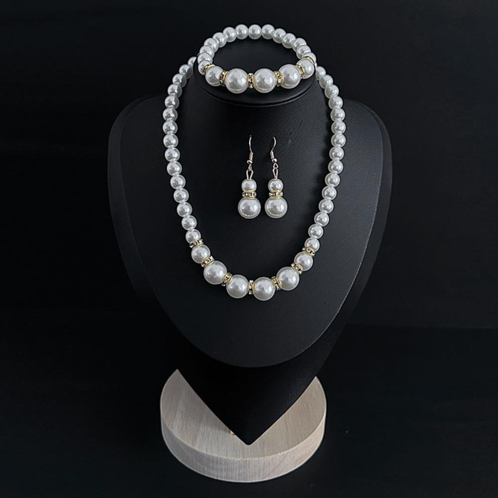 

Элегантный цирконовый набор Роскошное колье, браслет и серьги - Идеально подходит для повседневной носки и особых случаев