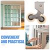 4Pcs Reliable Sliding Window Pulley Aluminum Alloy Double Roller for Easy Installation Residential Commercial Doors Patio Screen