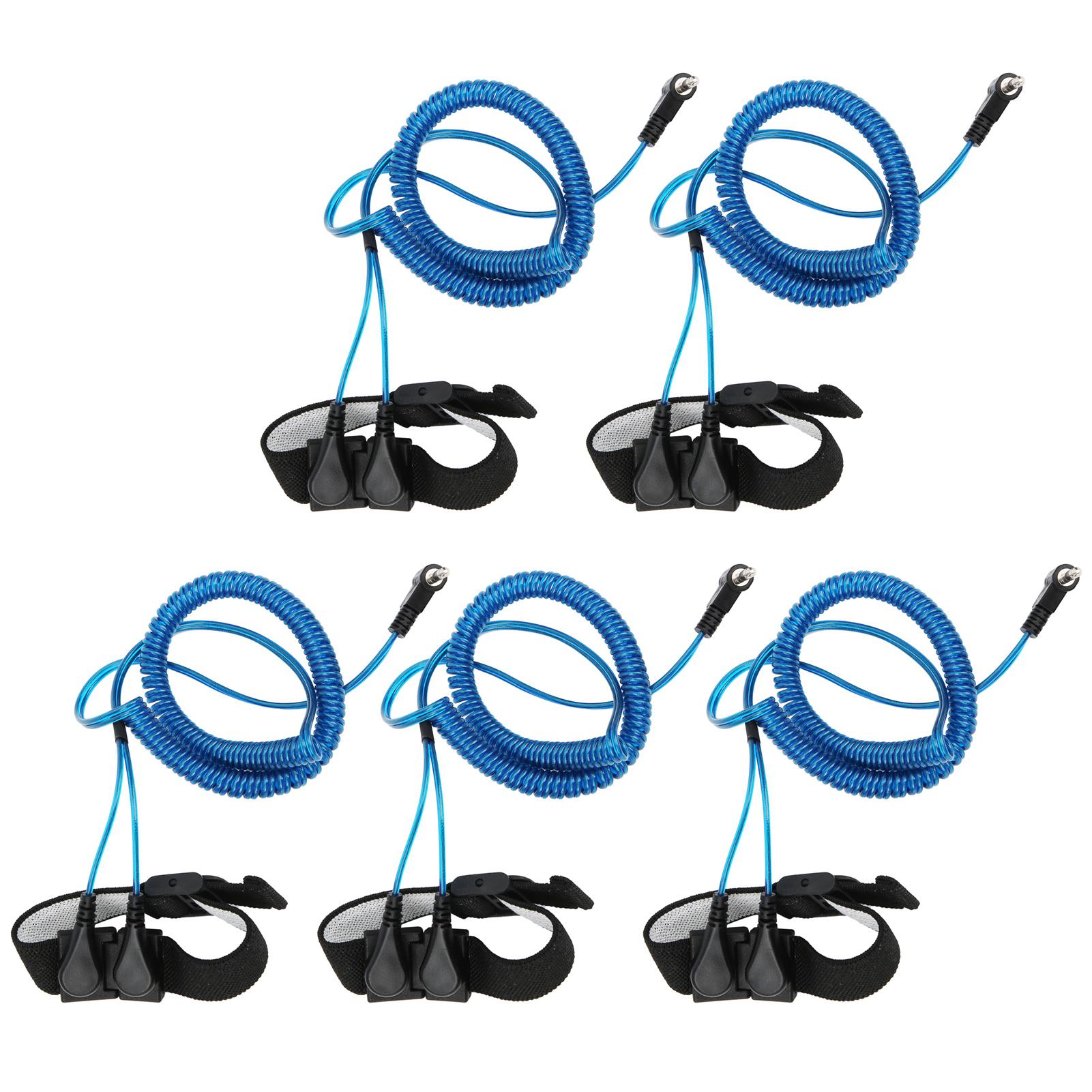 

5шт антистатический браслет электростатический браслет 2Компоненты промышленного управления цепями